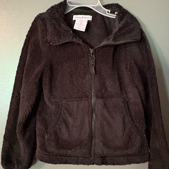 Cozy TOMMY BAHAMA Black Fleece Jacket SZ-5T - Picture 2 of 2